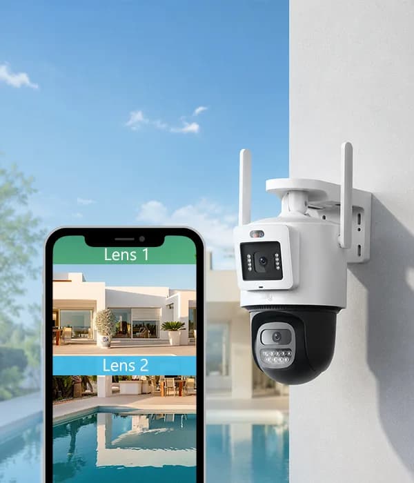 Jaify Dual Kamera Tangguh Outdoor